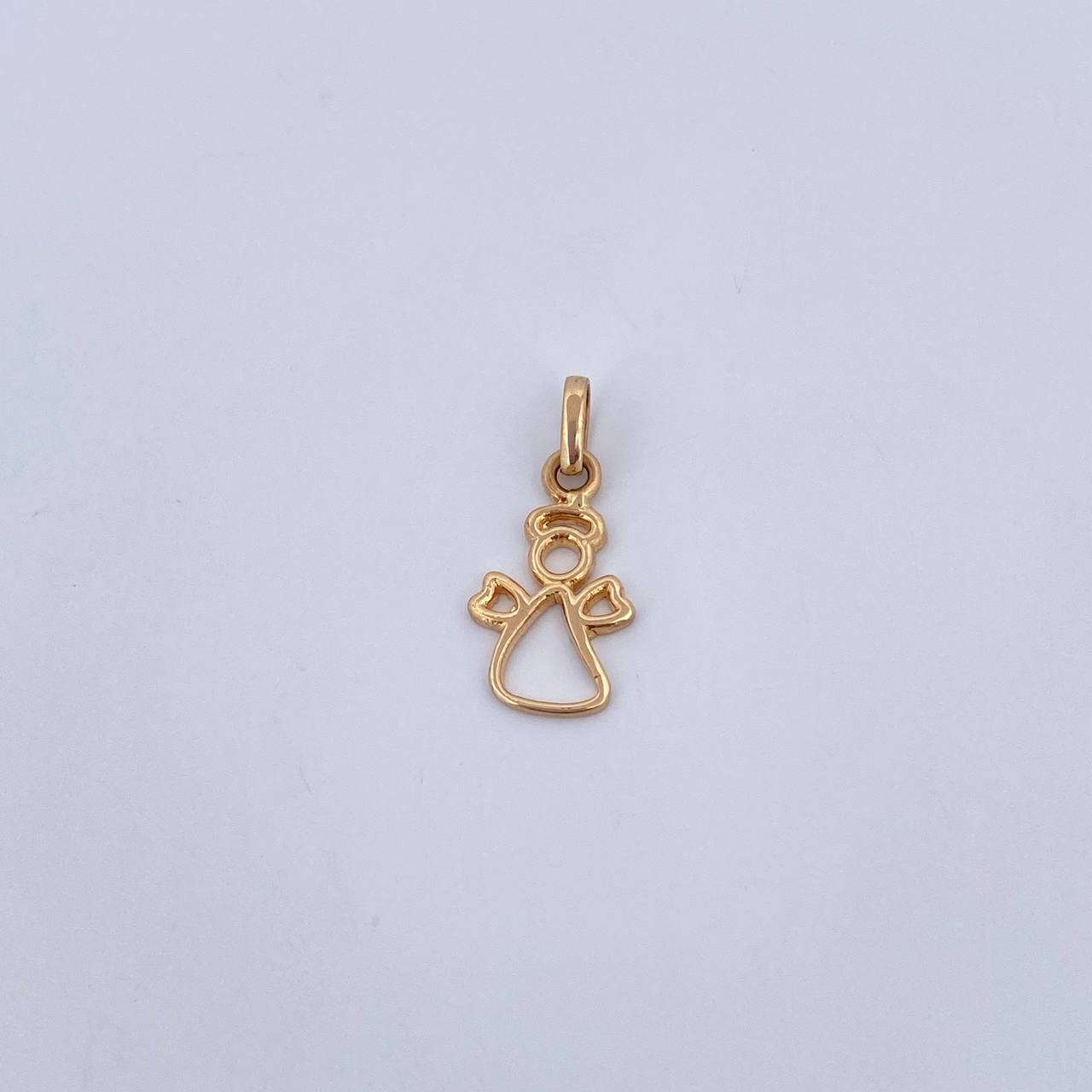 Pendant Angel 0.7gr / 1.9cm / 18K Yellow Gold Silhouette &