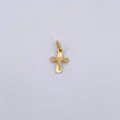 Pendant Cross Christ 0.6gr / 1.5cm / Diamond Cut Yellow Gold &