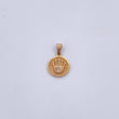 Dije Medalla Corona RX 1.35gr / 1.7cm / Circones Blancos Oro Amarillo 18K &
