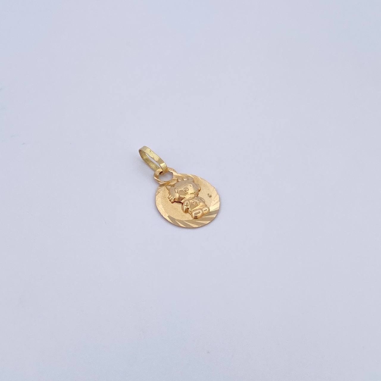 Pendant Kitten 0.65gr / 1.9cm / Diamond Cut 18K Yellow Gold &