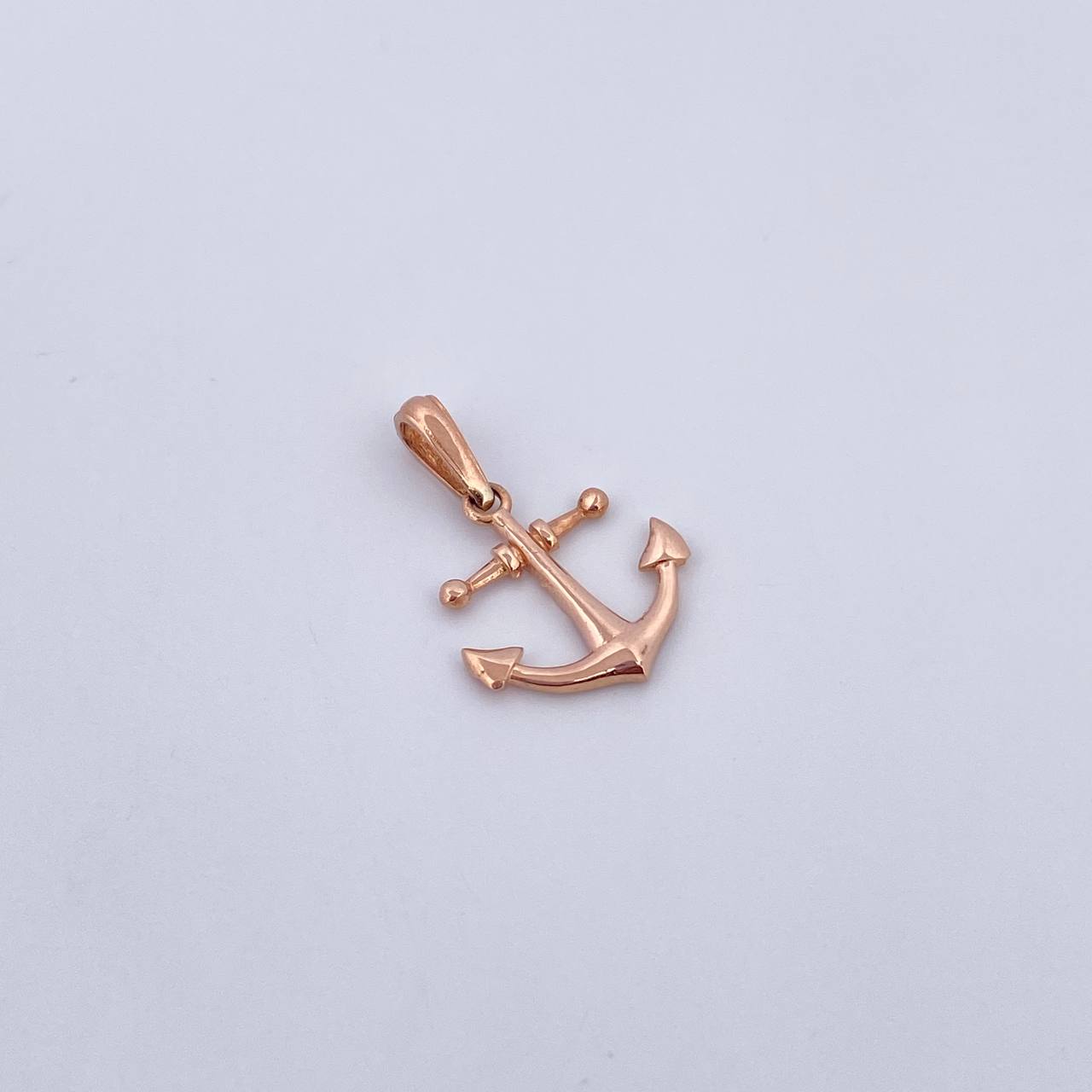 Pendant Anchor 0.95gr / 2.1cm / Smooth 18K Rose Gold &