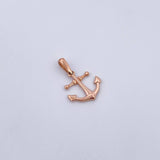 Pendant Anchor 0.95gr / 2.1cm / Smooth 18K Rose Gold &