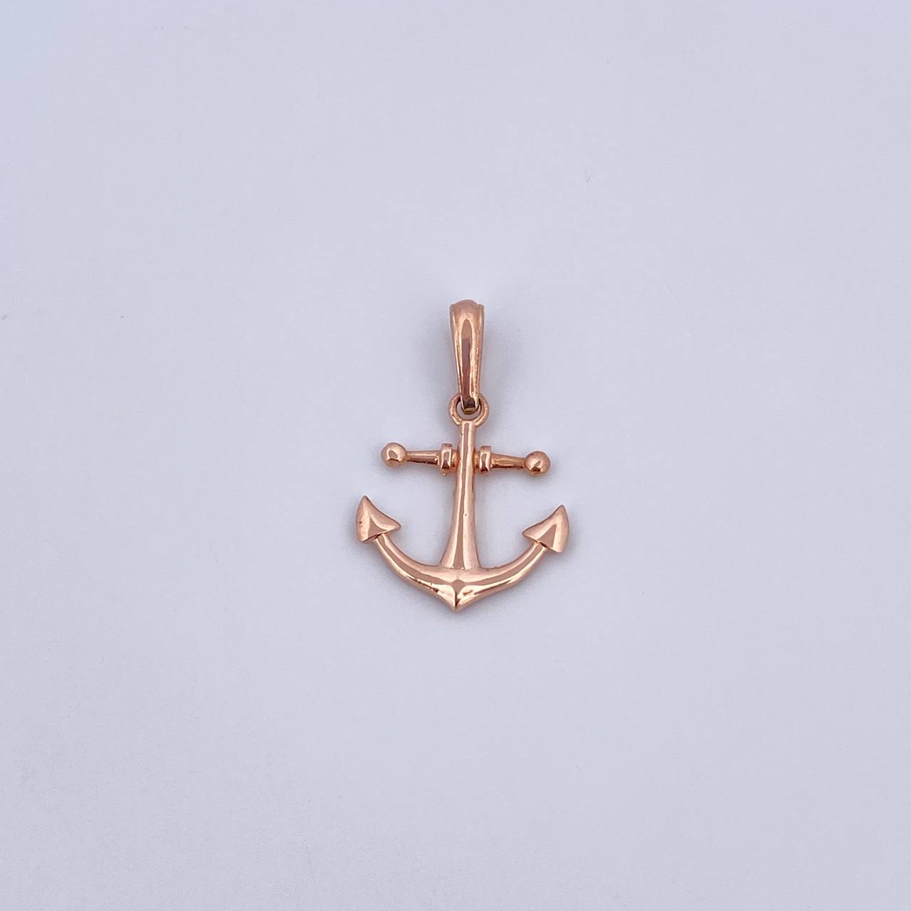 Pendant Anchor 0.95gr / 2.1cm / Smooth 18K Rose Gold &