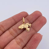 Pendant Elephant 0.8gr / 1.6cm / Flat 18K Yellow Gold &