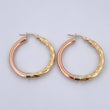Candongas Lady 3.25gr / 3cm / Media Trenza Tres Oros 18K &