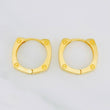 Hoop Earrings Screw 3.45g / 1/2 in Yellow Gold 18K