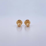 Topos Media Bola 0.4gr / 3mm / Diamantado Oro Amarillo 18K $