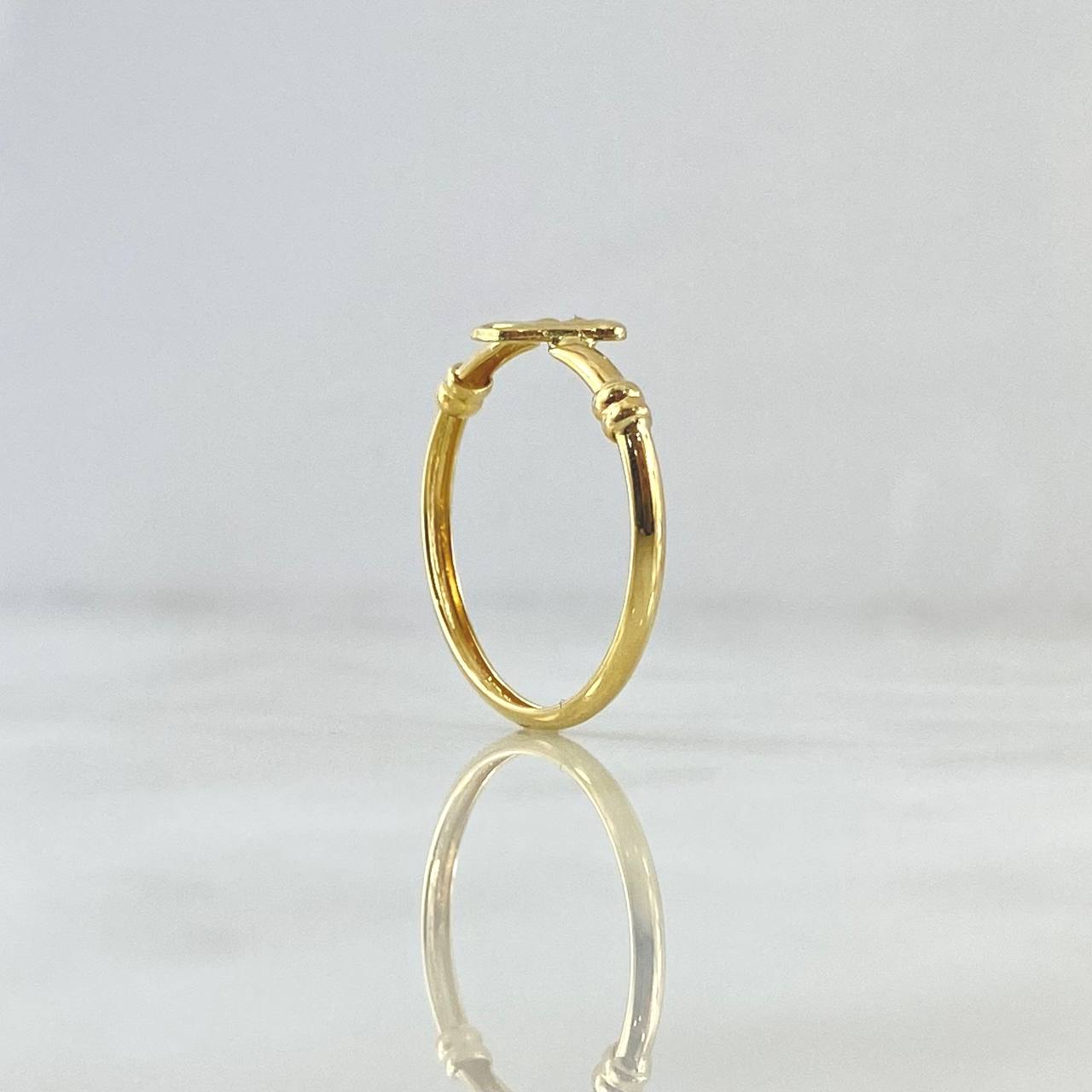 RX Crown Ring Knots 1.25gr / Size 7 1/4 / 18K Yellow Gold