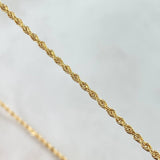 Cadena Lazo 1.4 g / 17 3/4 in / 1.6 mm Oro Amarillo 18K