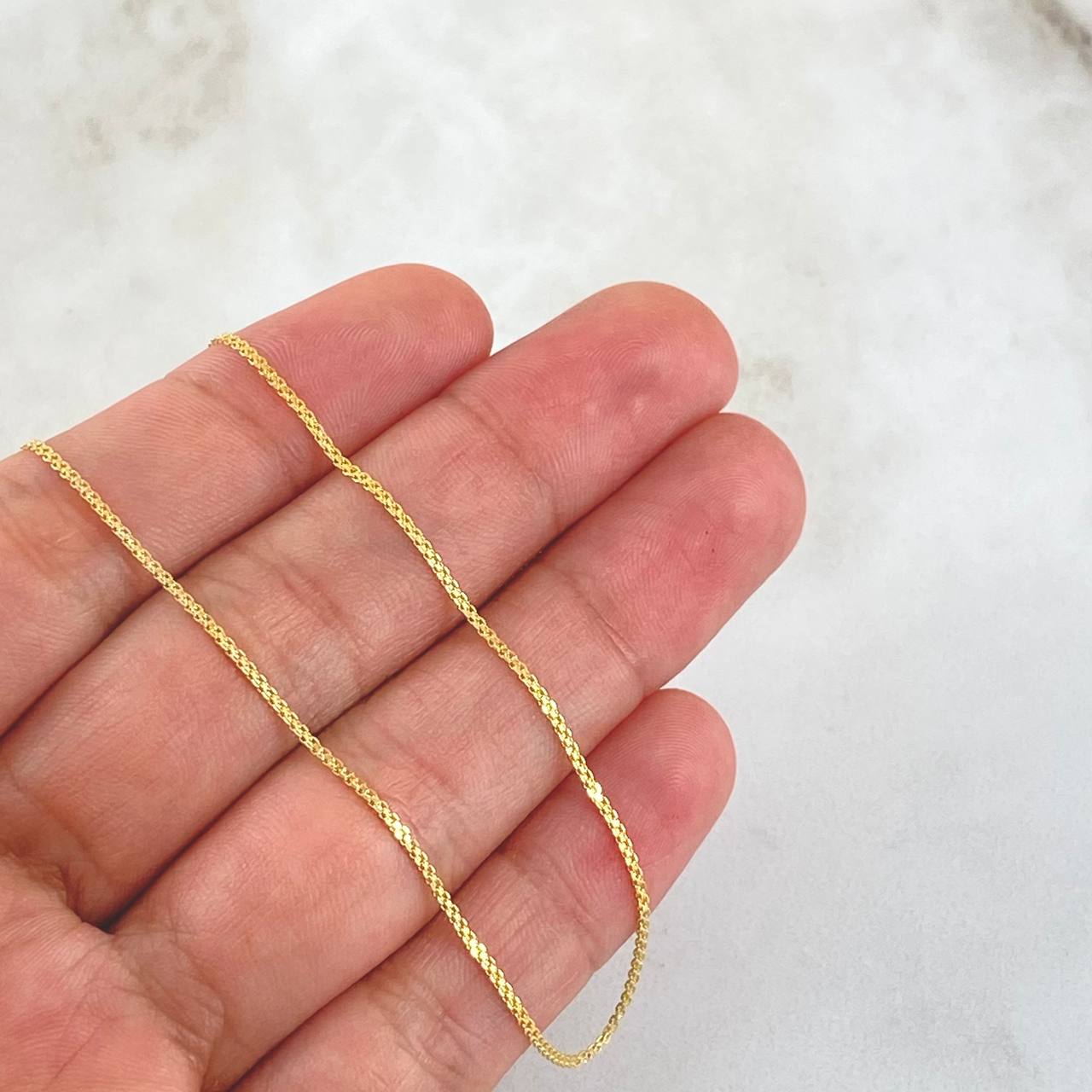 Cadena China 2.65gr / 19 3/4 in / 1.4mm Oro Amarillo +1 18K