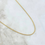 Cadena China 2.7gr / 19 3/4 in / 1.4mm Oro Amarillo +1 18K