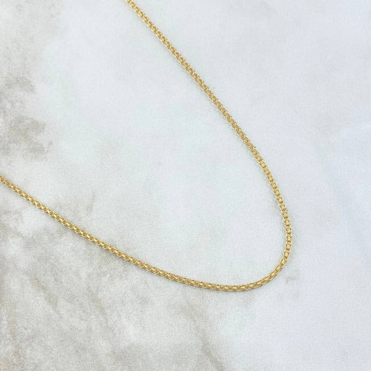 Cadena China 2.45gr / 17 3/4 in / 1.4mm Oro Amarillo +1 18K *