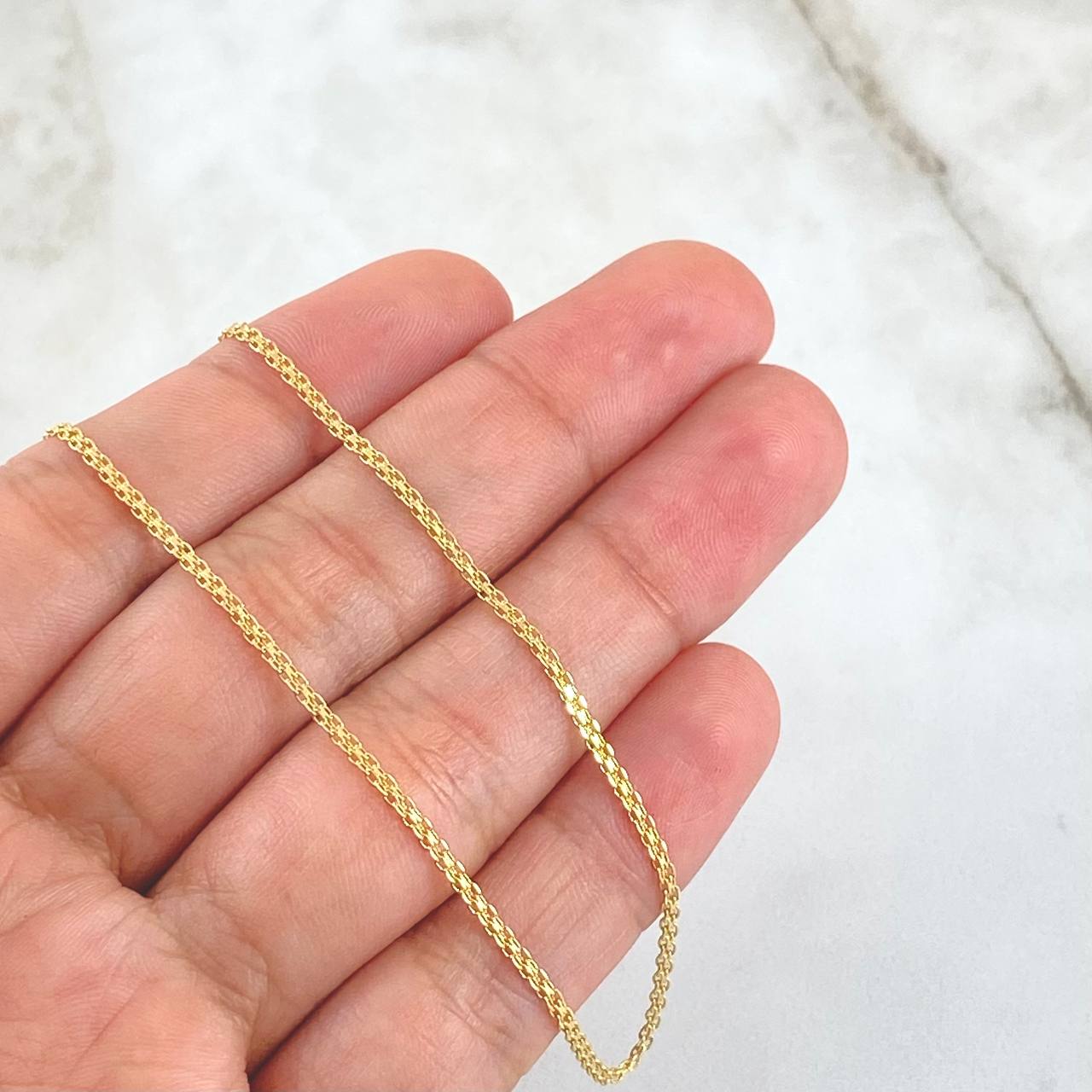 Cadena China 2.85gr / 19 3/4 in / 1.4mm Oro Amarillo +1 18K