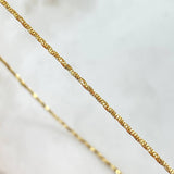 Cadena Veneciana Espiral 3.1gr / 45cm / 1.2mm Oro Amarillo +3 18K *