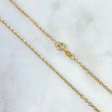 Cadena Roll-On 2.85gr / 45cm / 1.6mm Dos Oros Amarillo Blanco +3 18K