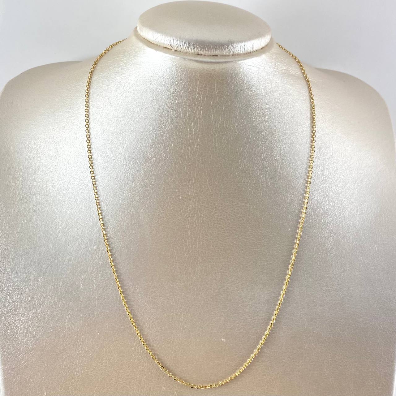 Cadena Roll-On 2.85gr / 45cm / 1.6mm Dos Oros Amarillo Blanco +3 18K