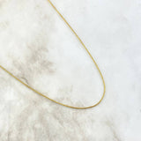 Cadena Franco 1.95gr / 45cm / 0.8mm Oro Amarillo +4 18K *