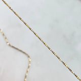 Venetian Chain Braided 1.4gr / 40cm / 0.8mm Two Yellows White +3 18K *