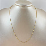 Venetian Chain Braided 1.8gr / 45cm / 0.8mm Two-tone Yellow White +3 18K ©