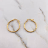 Candongas Juli 2.9gr / 2.8cm / Rayadas Oro Amarillo 18K #