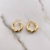 Hoop Earrings Hoop Earrings 2.3gr / 1.9cm / 18K Yellow Gold #