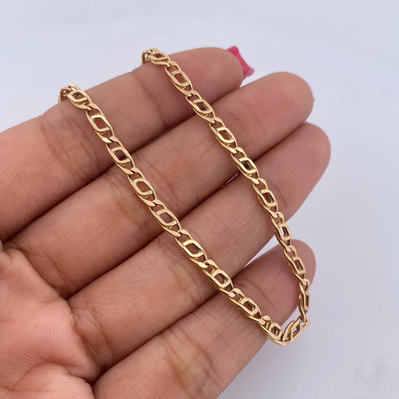 Tobillera Garibaldi 3.5gr /  / 25.4cm / 3.2mm Oro Amarillo +3 18K $