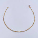 Bracelet Spike 1.6gr / 20.2cm / 1.7mm Yellow Gold +3 18K $