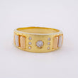 Solitaire Ring Bolumba 5.3g / T9 1/2 Three Golds 18K