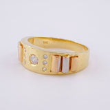 Solitaire Ring Bolumba 5.3g / T9 1/2 Three Golds 18K