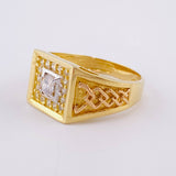 Elegant Glow Ring 5.95g / T10 Three Golds 18K