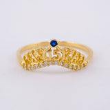 Anillo Corona 15's 1.95g / T7 3/4 Oro Amarillo 18K