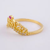 Crown Ring 15's 1.8g / T5 1/4 Yellow Gold 18K