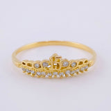 Crown Ring 15's 1.3g / T6 3/4 Yellow Gold 18K