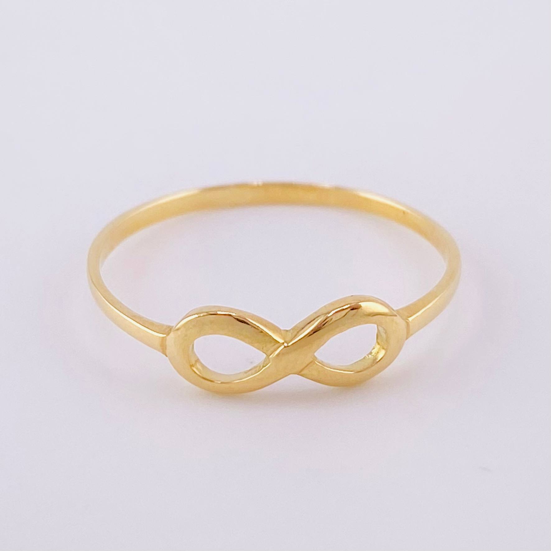 Anillo Infinito 1.1g / T7 3/4 Oro Amarillo 18K