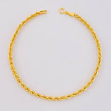 Pulso Lazo 1.7g / 7 1/2 in / 2.7mm Oro Amarillo 18K