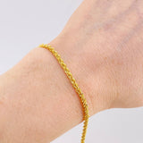 Pulso Lazo 1.7g / 7 1/2 in / 2.7mm Oro Amarillo 18K