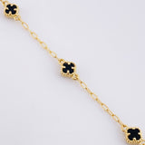 Pulso Trébol Cajón 2.65g / 8 in / 1.7mm Oro Amarillo 18K