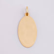 Pendant Oval Plate 0.75g / 1 1/4 in 18K Yellow Gold