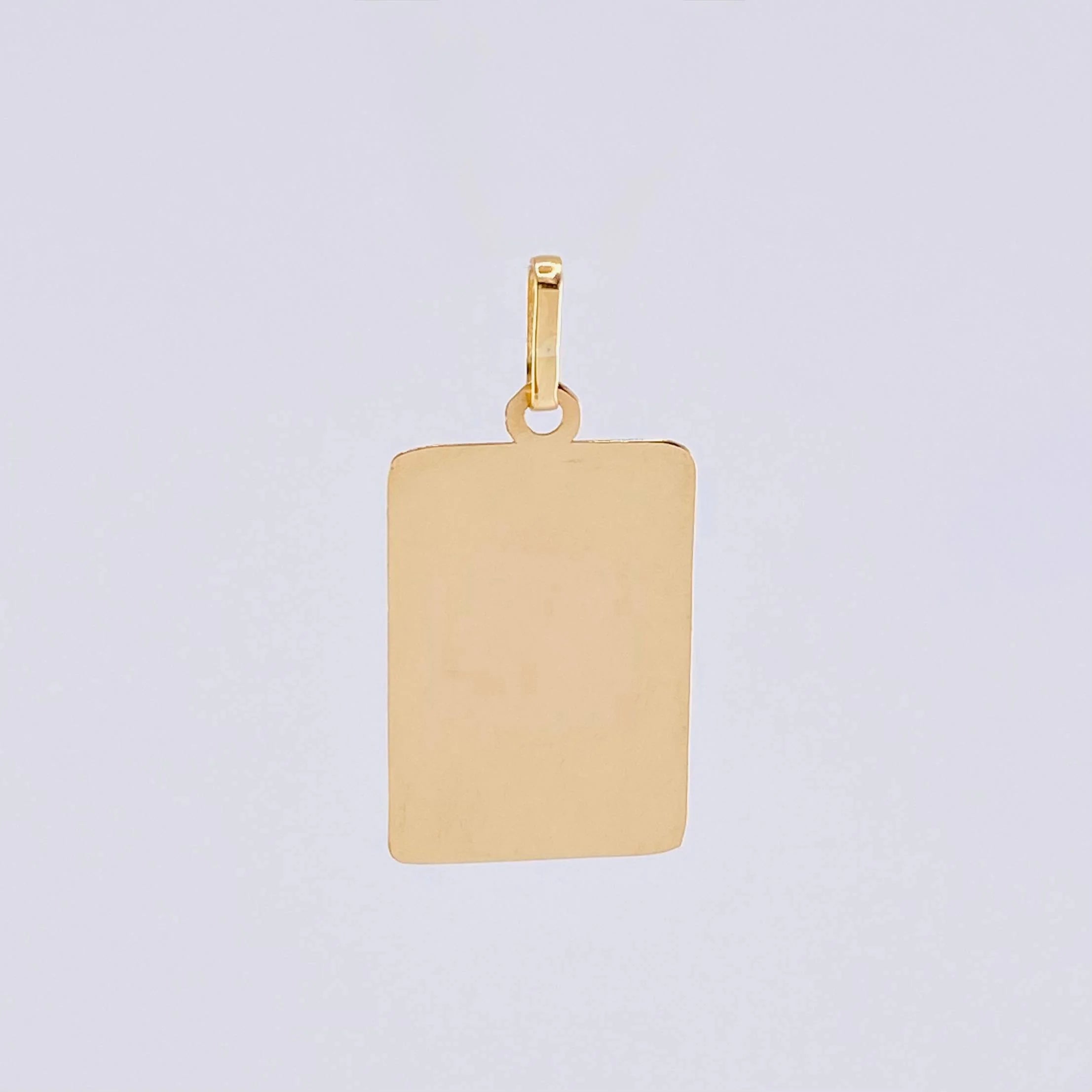 Pendant Square Plate 1.1g / 1 in Yellow Gold 18K