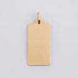 Elongated Rectangular Plate Pendant 0.95g / 1 1/4 in 18K Yellow Gold