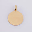Pendant Circular Plate 0.85g / 3/4 in Yellow Gold 18K