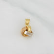 Pendant Knot 0.55g / 1/2 in Three Golds 18K