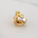 Pendant Knot 0.55g / 1/2 in Three Golds 18K