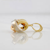 Pendant Knot 0.55g / 1/2 in Three Golds 18K