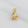 Pendant Knot 0.6g / 1/2 in Three Golds 18K