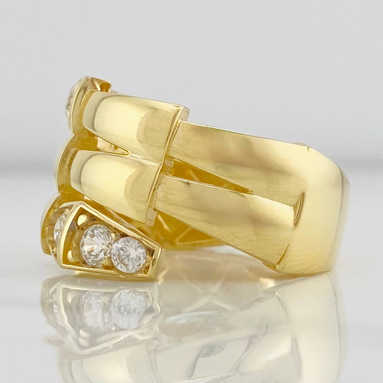 Snake Ring 5.9g / Size 7 1/4 Yellow Gold 18K