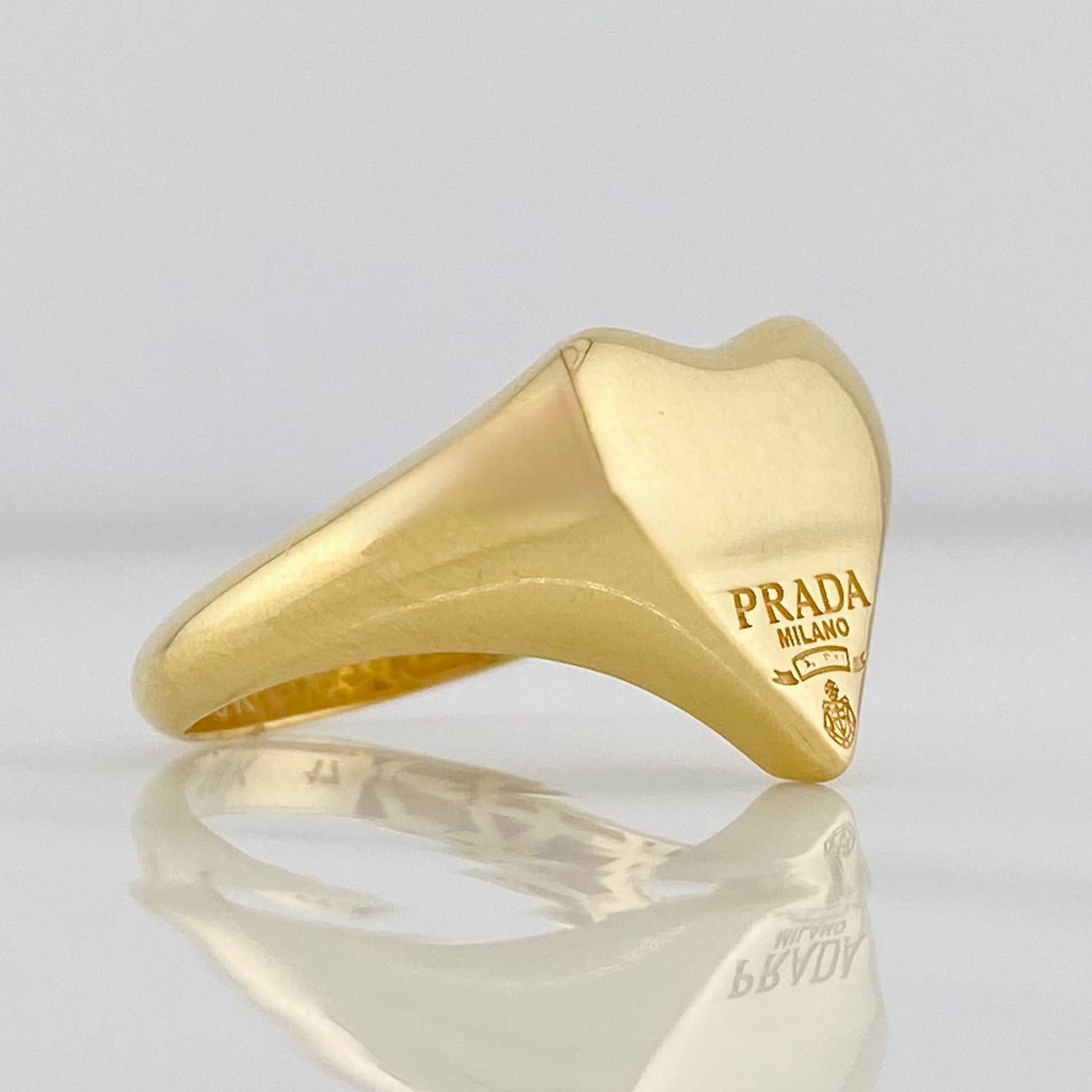 Heart Ring P 2.75g / T7 1/2 Yellow Gold 18K