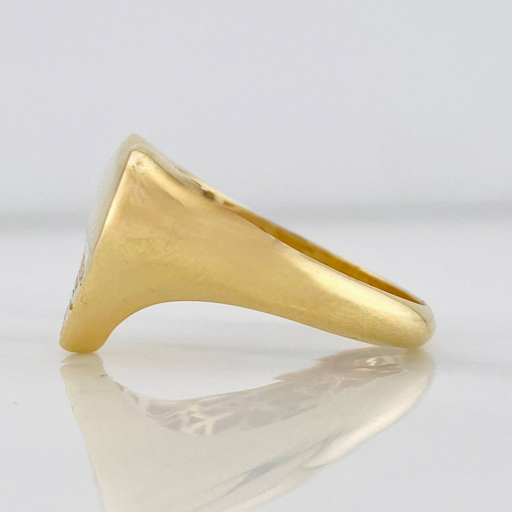 Heart Ring P 2.75g / T7 1/2 Yellow Gold 18K