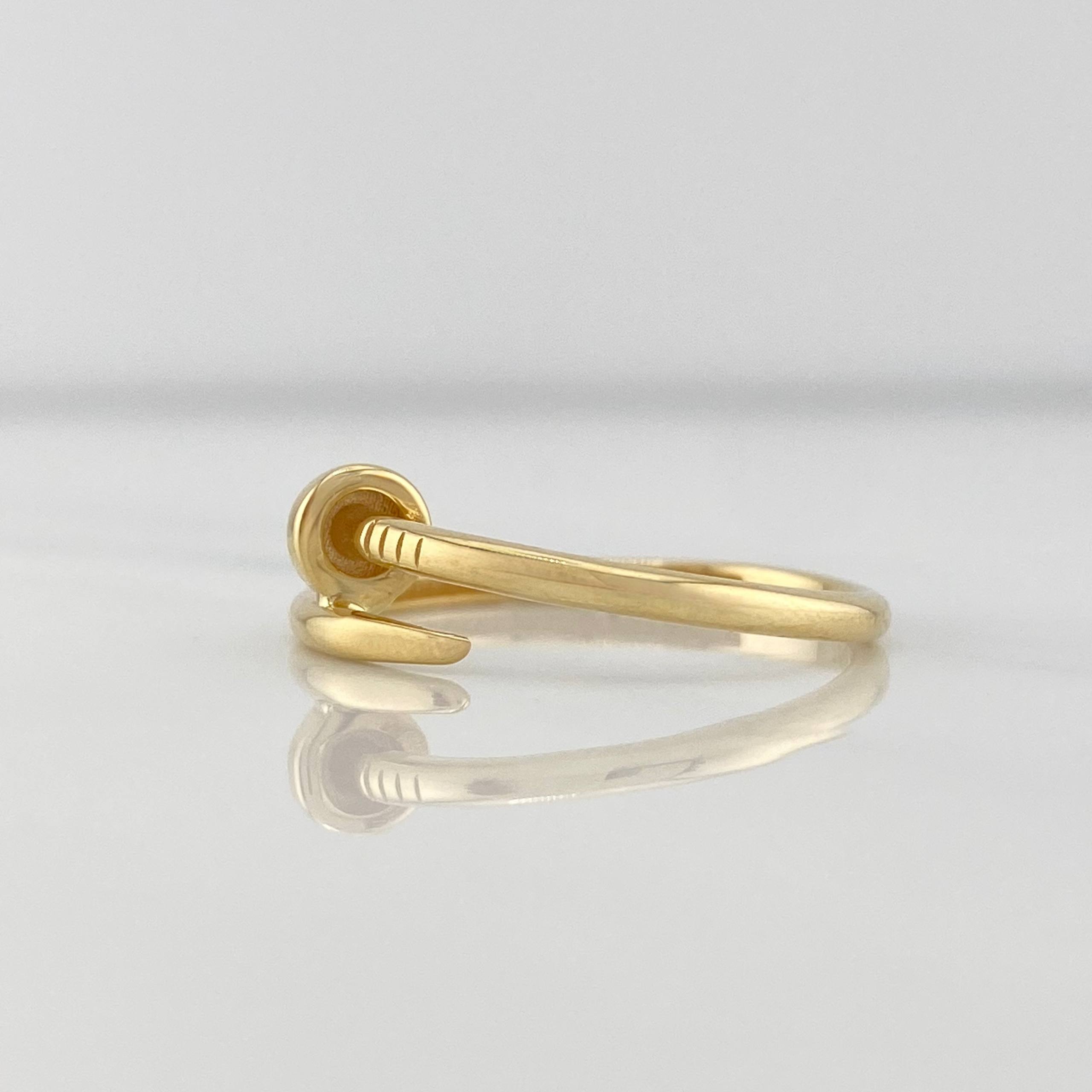 Anillo Clavo 1.5g / T7 1/2 Oro Amarillo 18K