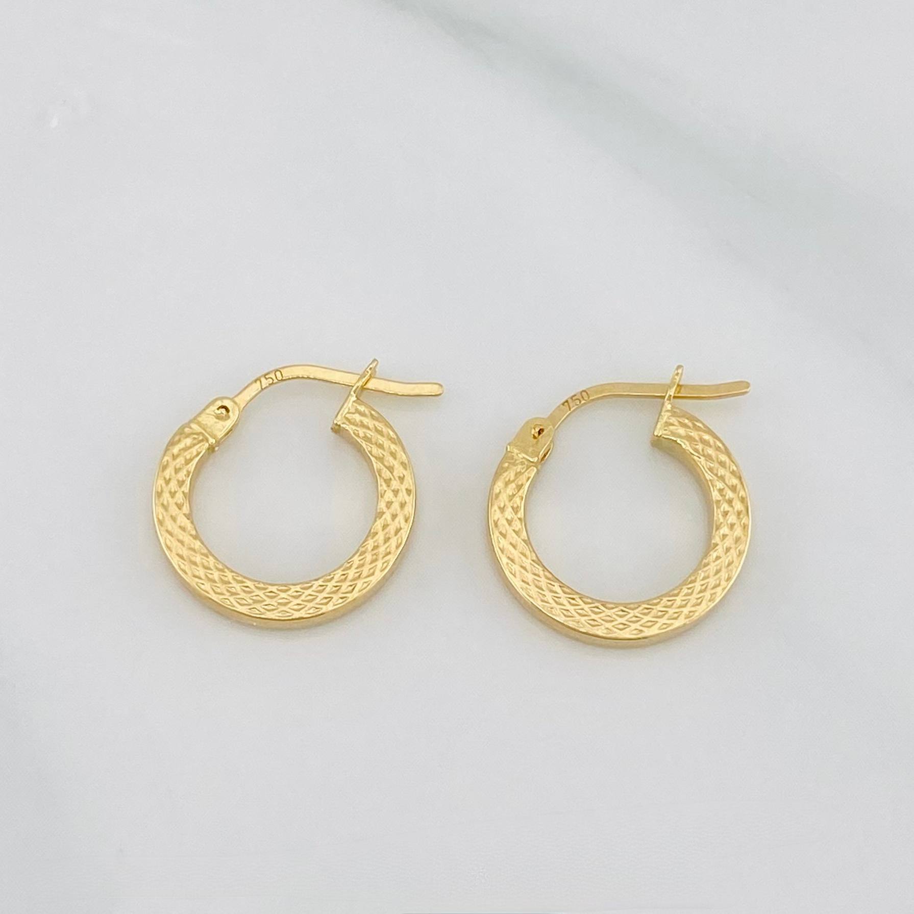 Candongas Piton 1.3g / 1/2 in Oro Amarillo 18K
